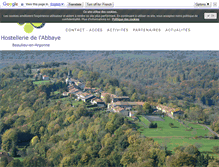 Tablet Screenshot of hotel-beaulieu-en-argonne.com
